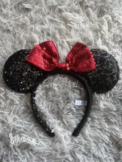 ディズニーシー ミニーマウス スパンコールカチューシャ