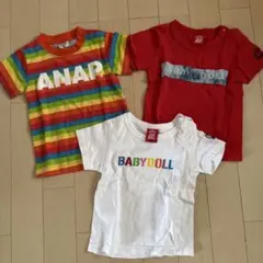 ANAP BABYDOLL Tシャツ 3枚セット 80cmのサムネイル