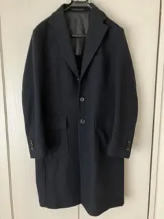 salon de gw チェスターコート　ネイビー　M