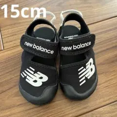 New Balance 黒 サンダル 15㎝　NB キッズ ブラック