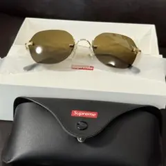 Supreme 19SS River Sunglasses goldのサムネイル