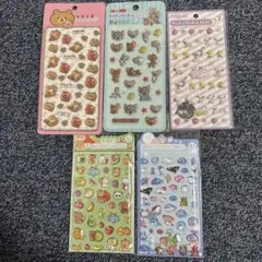 新品 未使用 ぷくぷくシール 立体シール りるくま トムジェリ スヌーピー