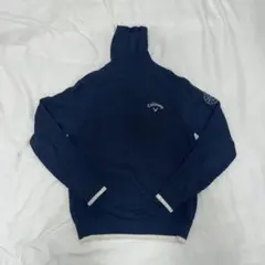 Callaway キャロウェイ ネイビー ハイネックニット M