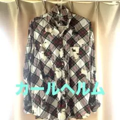 カールヘルム　テリアチェック柄長袖シャツ