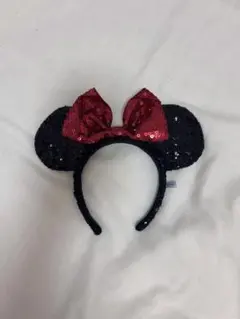 ディズニー カチューシャ スパンコール ミニー