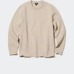 UNIQLO　ユニクロ　ウォッシャブルミラノリブクルーネックセーター