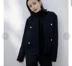 2025年最新】anuans ツイードノーカラージャケットの人気アイテム