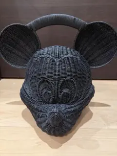 anan　KIS design ミッキー　ラタン　カゴバック　ディズニー anan様専用 KIS design ミッキー ラタン カゴバック ディズニー - メルカリ