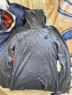 BURBERRY BLACK LABELグレー タートルネック ニット