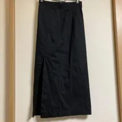 グレイル　黒　スリットロングタイトスカート　M rut866