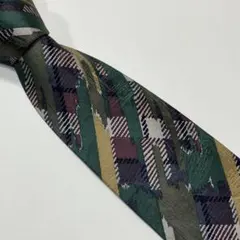 ネクタイ　アート　シルク　古着