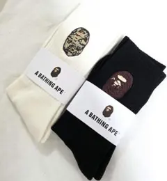 新品未使用　A BATHING APE 　エイプ　靴下 ソックス　迷彩2足