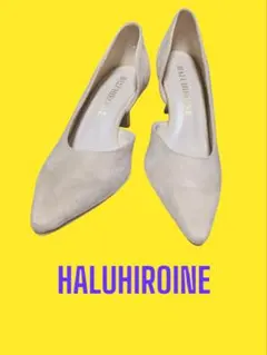 新品❣️HALUHIROINE サイドカットポインテッドトゥパンプス