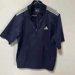 adidas アディダス 半袖プルオーバー (ウインドジャケット) ハーフジップ