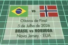 ブラジル　ノルウェー　ワールドカップ　パッチ　ユニフォーム　2026 マッチデイのサムネイル