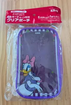 キリン　ディズニーデザイン キーチェーン付きクリアポーチ 　デイジー