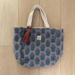 ミニトートバッグ　ライトブルー