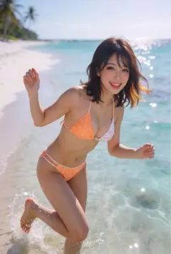 ALBA ROSA オレンジ 水着 ネオンカラー 平成ギャル Y2K 当時物のサムネイル