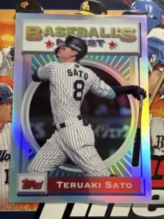 Topps finest npb 佐藤輝明 インサートカード 阪神タイガース