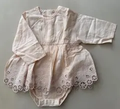 MARLMARL スカラップレースチュニックワンピロンパース