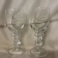 ミッキーミニーマウス ワイングラス 2個セット