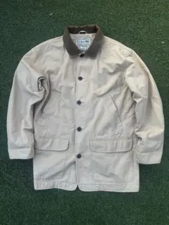 L.L.Bean ベージュ カバーオール L ハンティングジャケット　動物柄