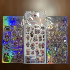 値下げ！ラブブ&シャカシャカシール　3枚セット