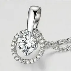 【毎日値引セール】ブリリアントカット 大粒ダイヤモンドＣＺ ネックレス