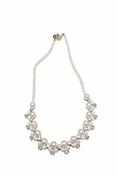 ブライダル ネックレス パール ビジュー 結婚式 前撮り