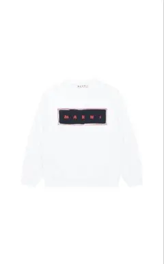 値下げMARNI ロゴ入り ホワイト トレーナー