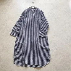 マッキントッシュロンドン ストライプシャツワンピース 38 - メルカリ