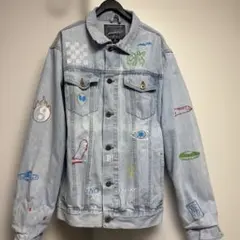 ペイント デニムジャケット Brooklyn CLOTH XL