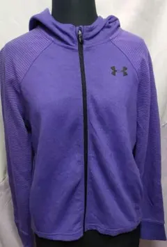 新品アンダーアーマー　パーカー　ユニセックス　キッズ　パープルアウター