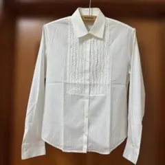 新年お値下げ❗️美品❗️上品❗️MCGREGOR フリル付きホワイト長袖シャツ