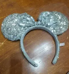 【美品】ディズニーカチューシャ☆ミニー☆スパンコール
