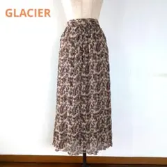 ★GLACIER　グラシア　スカート　プリーツスカート　ペイズリー柄　シフォンのサムネイル