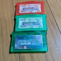ユ*1様 ゲームボーイアドバンス ポケットモンスター エメラルドなど3本セット