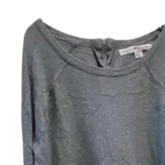 希少✨️【S】バックジップ ニット トップス グレー 大人カジュアル 海外古着