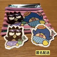 スシロー はぴだんぶい 日焼け タキシードサム バッドバツ丸 ポーチ ピック