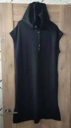 黒のノースリーブニットワンピース L