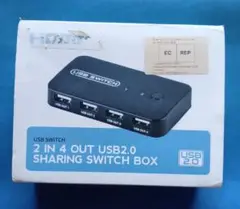 USB 2.0 2 in 4ポート スイッチ 切替器