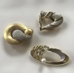 ブローチ　3個セット