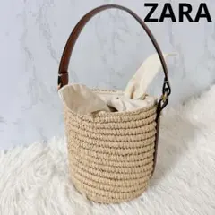 美品✨ZARA ザラ　カゴバッグ　ハンドバッグ　バスケットバッグ