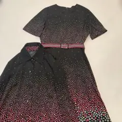used vintage ドット柄　ワンピース　set up