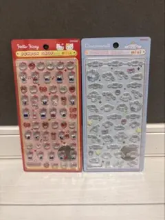 サンリオボンボンドロップシールミニハローキティ&シナモロール2種セット