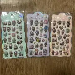 ラブブ LUBUBU ボンボンドロップシール 3枚セット ⑧