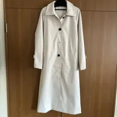 ホワイト ロングコート スプリングコート