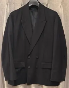 【green label relaxing】 フラノ ダブルジャケット/ブラック