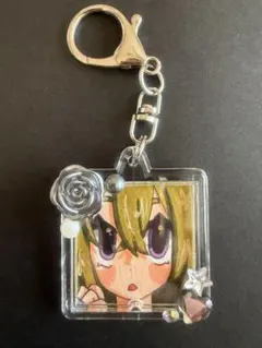 オリジナル　手描きイラスト　原画　コピック　一点物　 キーホルダー