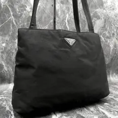 051 美品 PRADA ハンドバッグ トートバッグ 肩掛け 黒 en6 - メルカリ